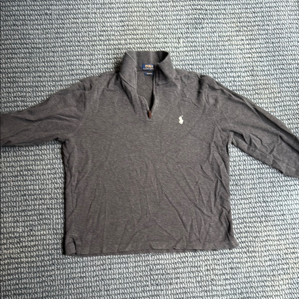 Polo by Ralph Lauren Gray Casual Quarter Zip